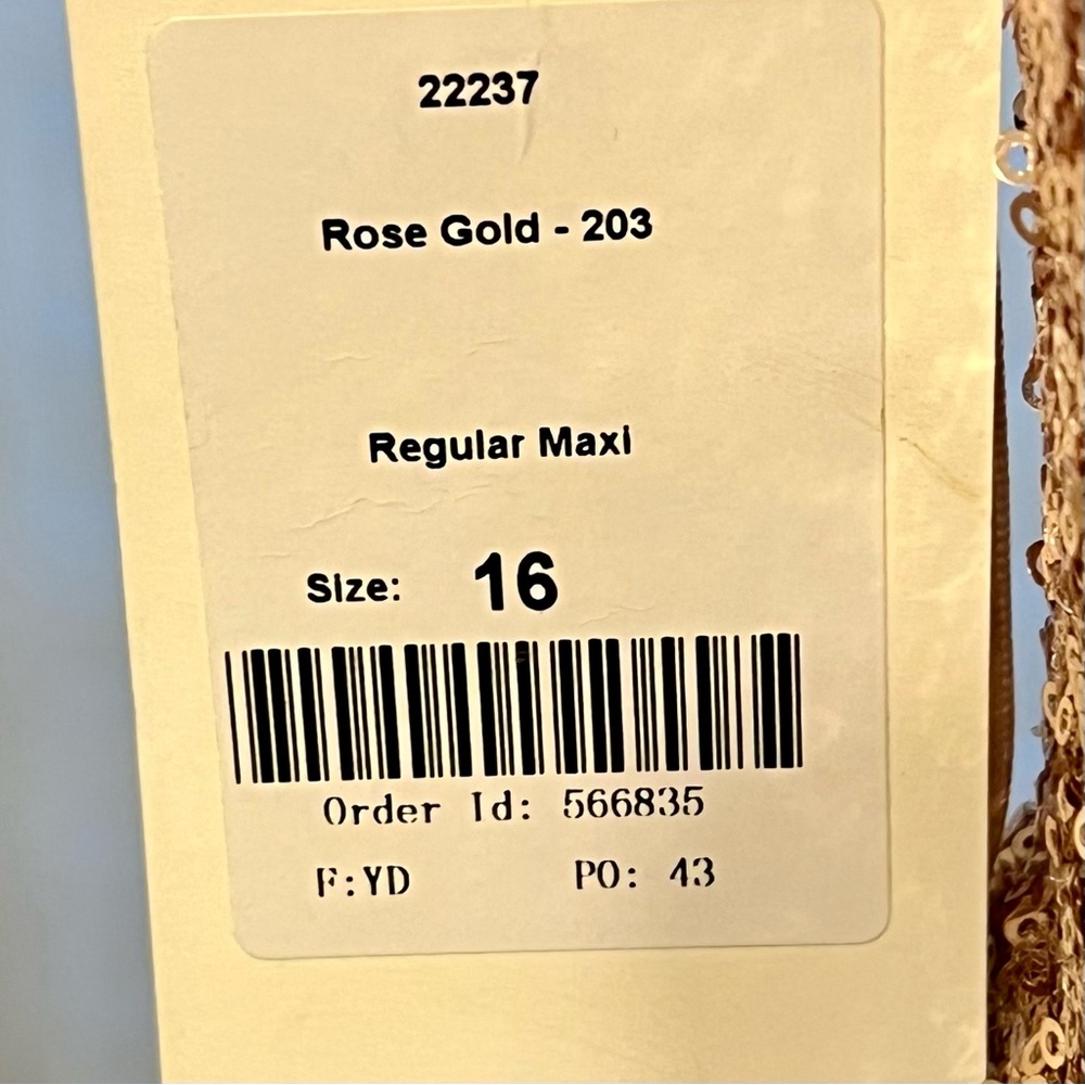 NWT Revelry Rose Gold Blair Sequin Dress - Picture 8 of 9
